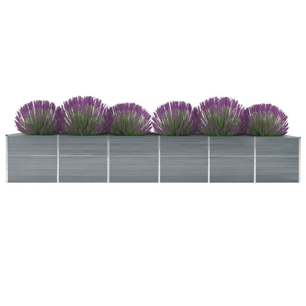 vidaXL Verhoogde Plantenbak 480cm Grijs - 42% Korting!