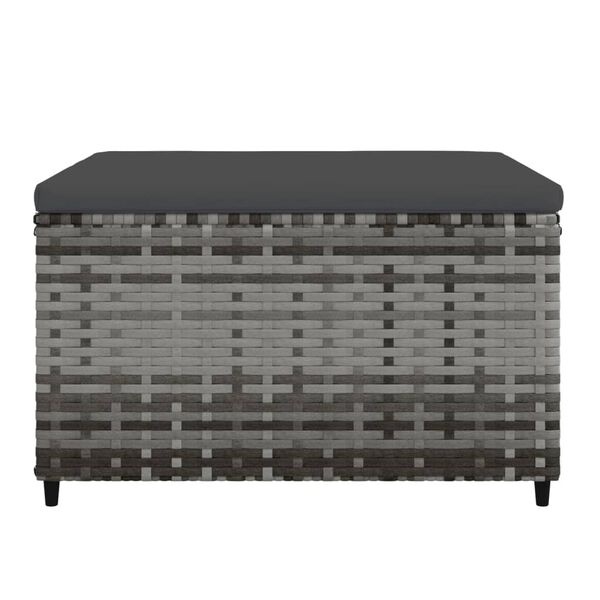vidaXL Voetensteunen 2 st Grijs met Kussens - 35% Korting!