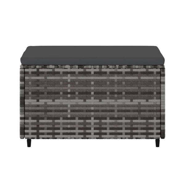 vidaXL Voetensteunen 2 st Grijs met Kussens - 35% Korting!