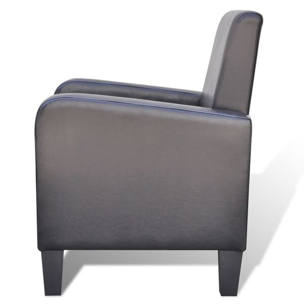 vidaXL Fauteuil Zwart Kunstleer - 35% Korting! Zo Goed Als Nieuw