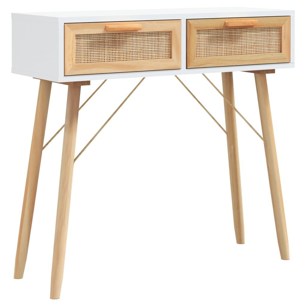 Wandtafel Grenenhout/Rattan 80cm - 35% Korting! (Nieuw, Beschadigde Verpakking)