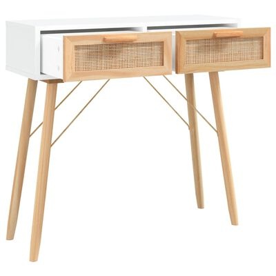Wandtafel Grenenhout/Rattan 80cm - 35% Korting! (Nieuw, Beschadigde Verpakking)