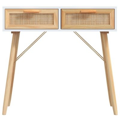 Wandtafel Grenenhout/Rattan 80cm - 35% Korting! (Nieuw, Beschadigde Verpakking)