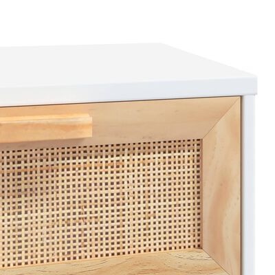 Wandtafel Grenenhout/Rattan 80cm - 35% Korting! (Nieuw, Beschadigde Verpakking)