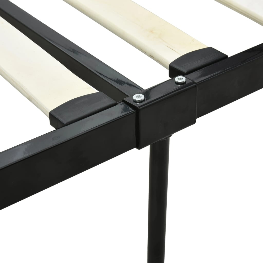 Hemelbedframe 140x200 cm Zwart Metaal - Retourdeal 35% Korting!