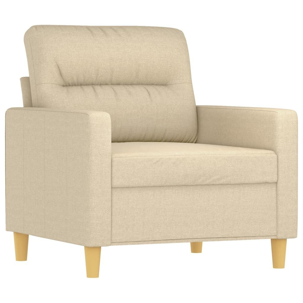 vidaXL Fauteuil Crèmekleurig - 60% Korting!