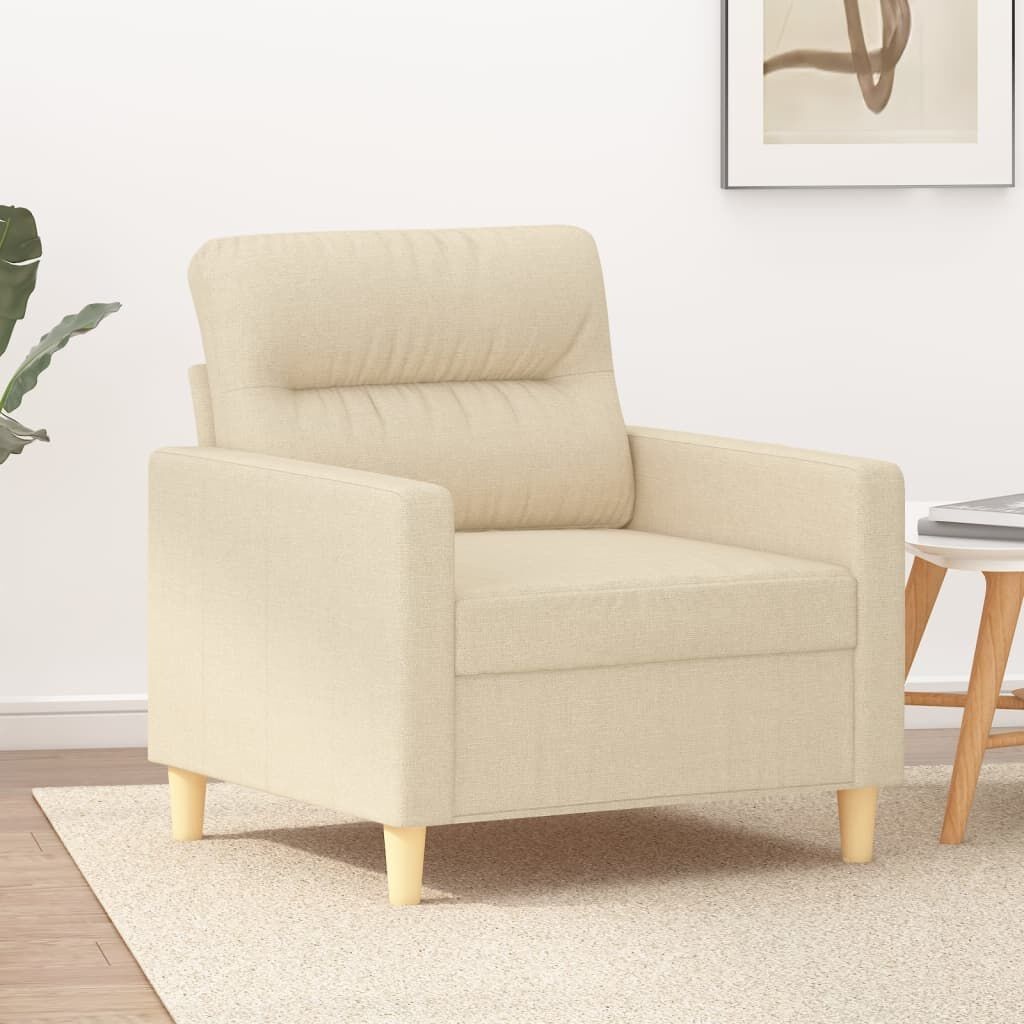 vidaXL Fauteuil Crèmekleurig - 60% Korting!