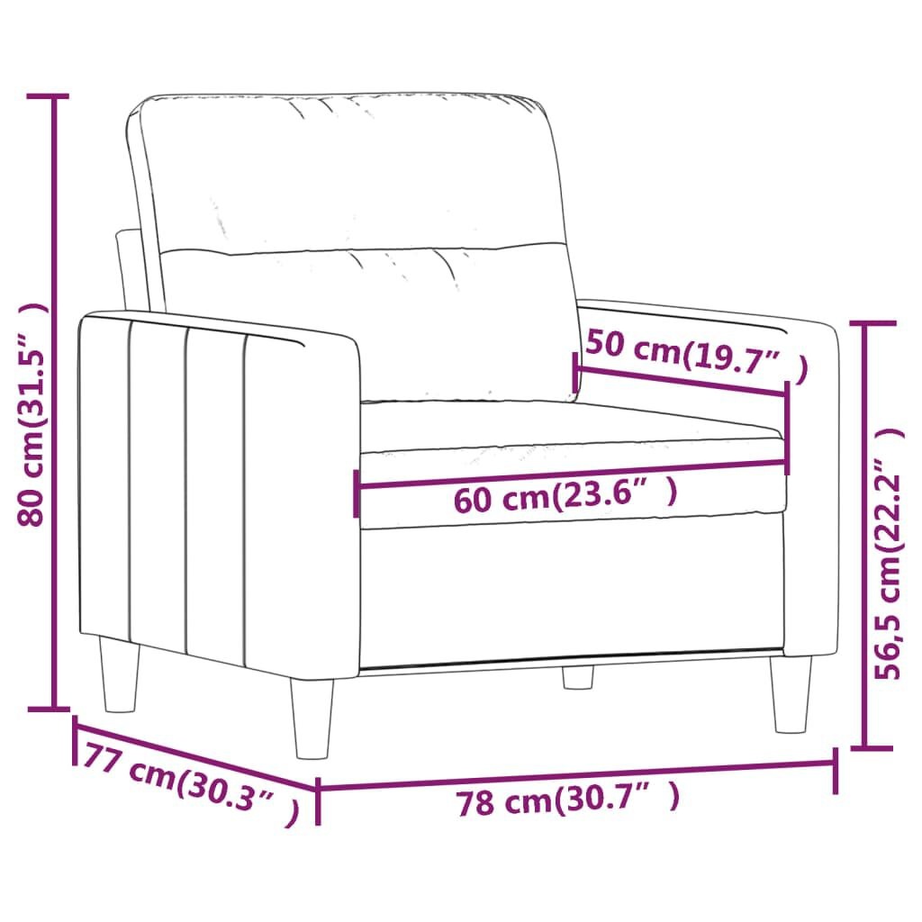 vidaXL Fauteuil Crèmekleurig - 60% Korting!