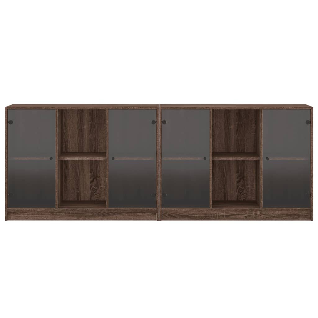 vidaXL Boekenkast Bruin Eiken 204cm - 35% Korting!
