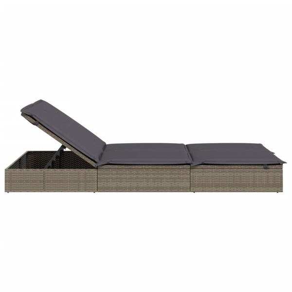 vidaXL 2-persoons Ligbed Grijs m. Kussens - 35% Korting!