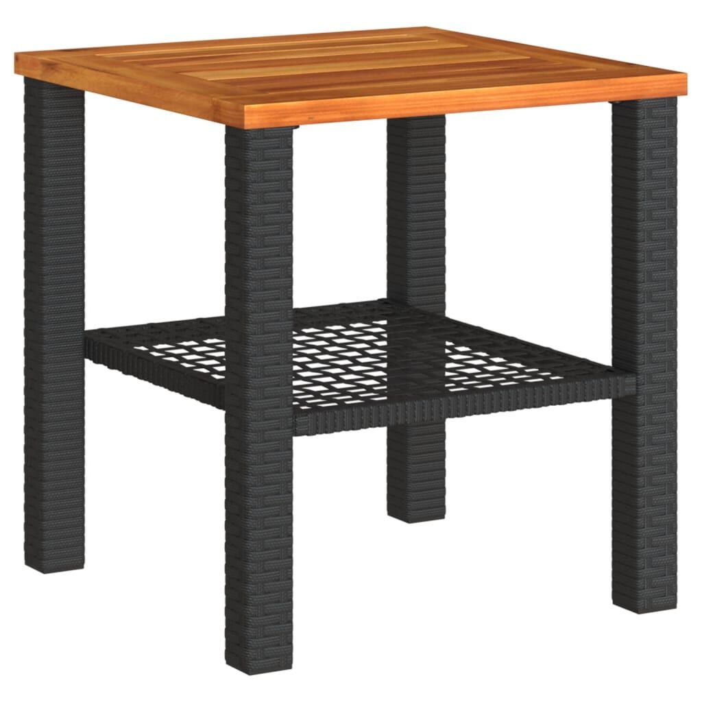 vidaXL Tuintafel Zwart 40x40cm - 35% Korting!