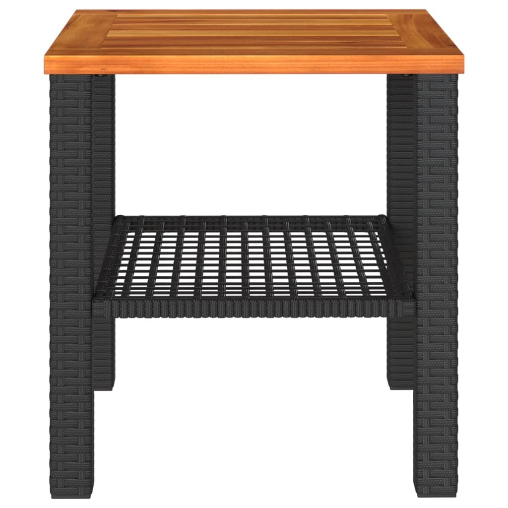 vidaXL Tuintafel Zwart 40x40cm - 35% Korting!