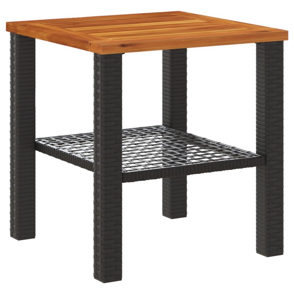 vidaXL Tuintafel Zwart 40x40cm - 35% Korting!