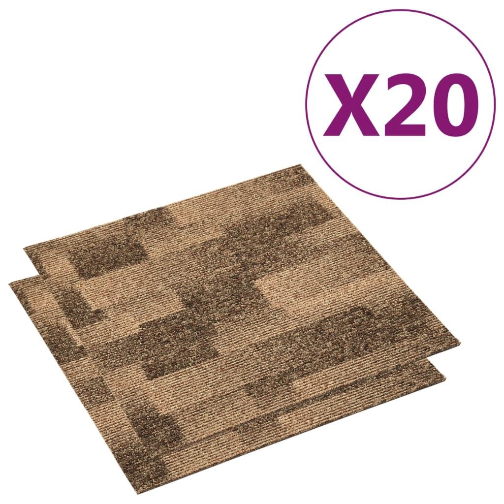 VidaXL Tapijttegels Bruin 5m² (20 st) - 45% Korting!