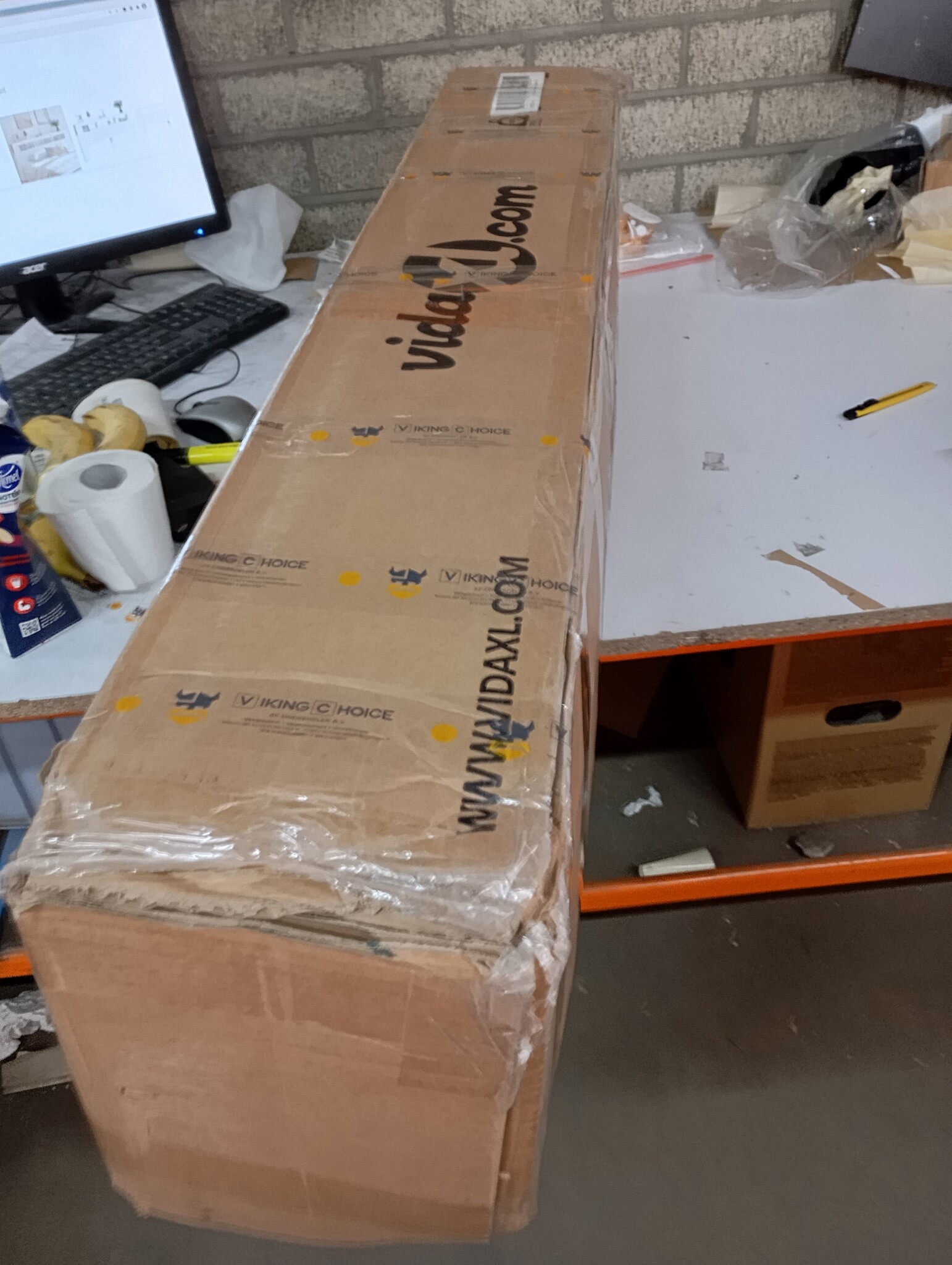 vidaXL LED Hoofdeinde 220cm Wit - 45% Korting! (Gebruikt)