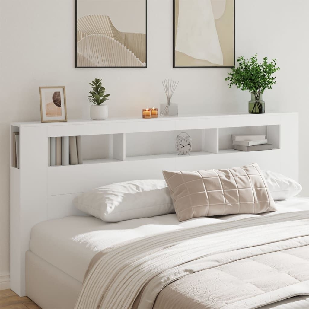 vidaXL LED Hoofdeinde 220cm Wit - 45% Korting! (Gebruikt)
