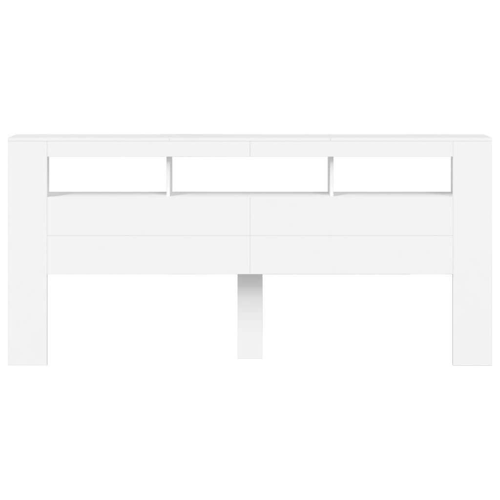 vidaXL LED Hoofdeinde 220cm Wit - 45% Korting! (Gebruikt)