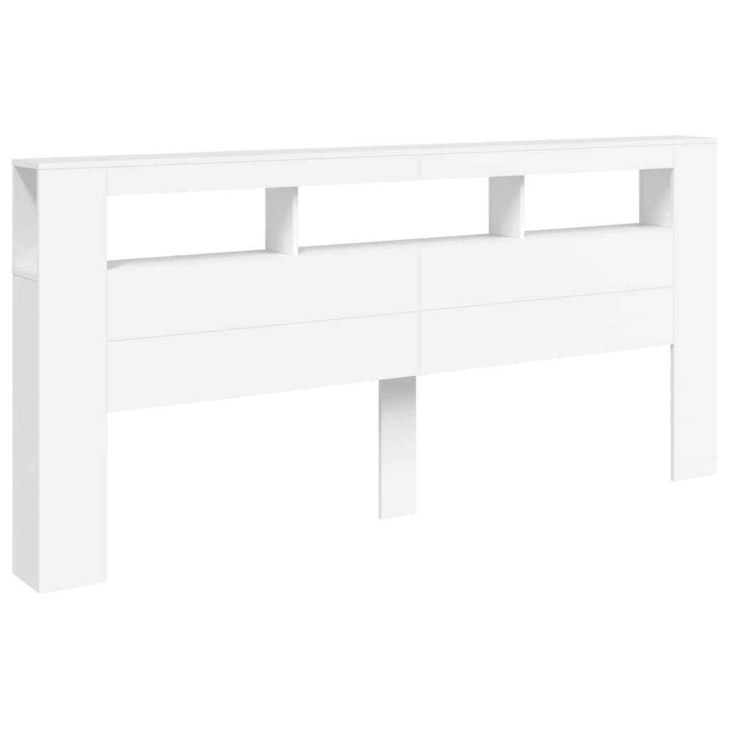 vidaXL LED Hoofdeinde 220cm Wit - Zo Goed Als Nieuw! 45% Korting