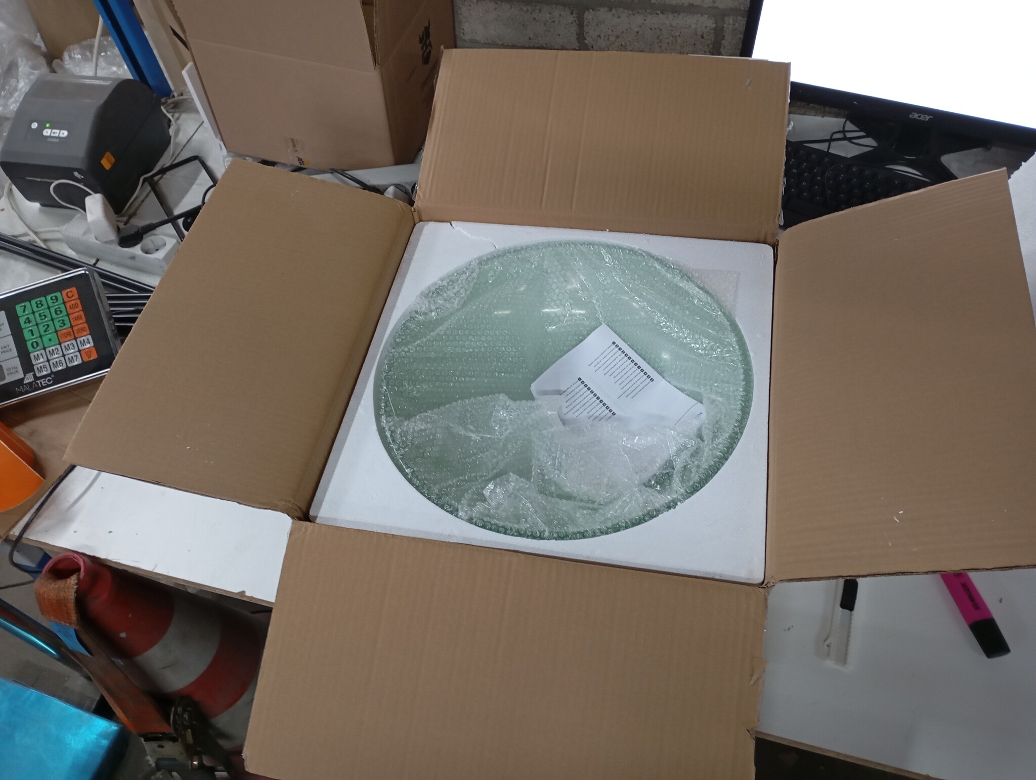 vidaXL Wasbak Matglas 42cm - 45% Korting! Nieuwstaat