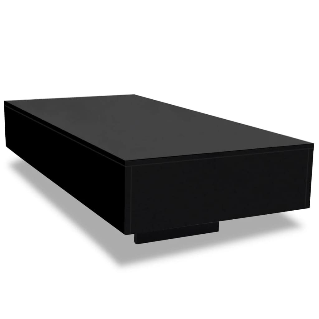 vidaXL Hoogglans Zwarte Salontafel - Beschadigd - 45% Korting!