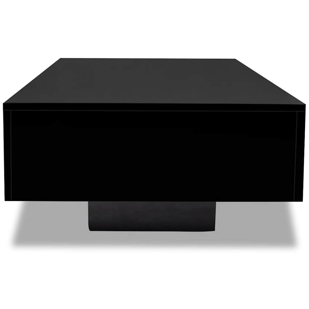 vidaXL Hoogglans Zwarte Salontafel - Beschadigd - 45% Korting!
