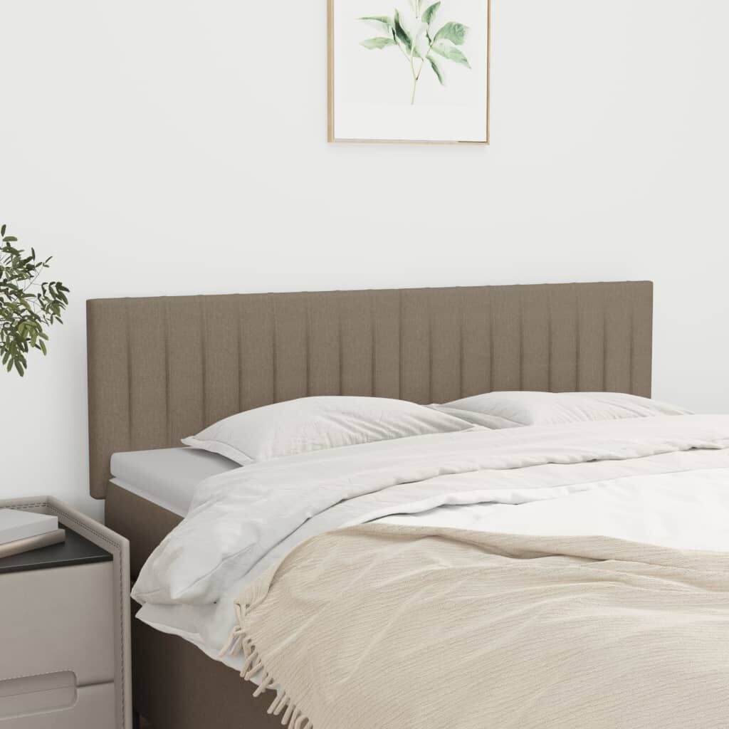 vidaXL Hoofdborden 2x 72cm Taupe - 35% Korting!