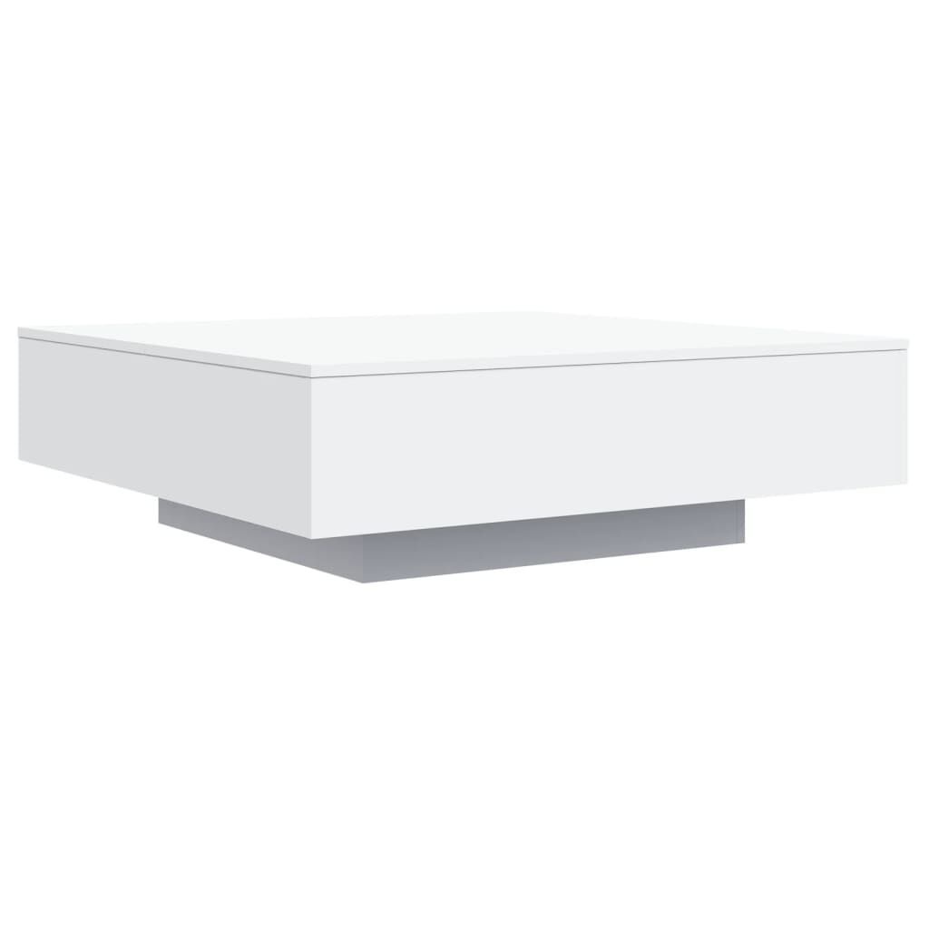 Salontafel Vierkant Wit 100x100 cm - Beschadigd - 50% Korting!