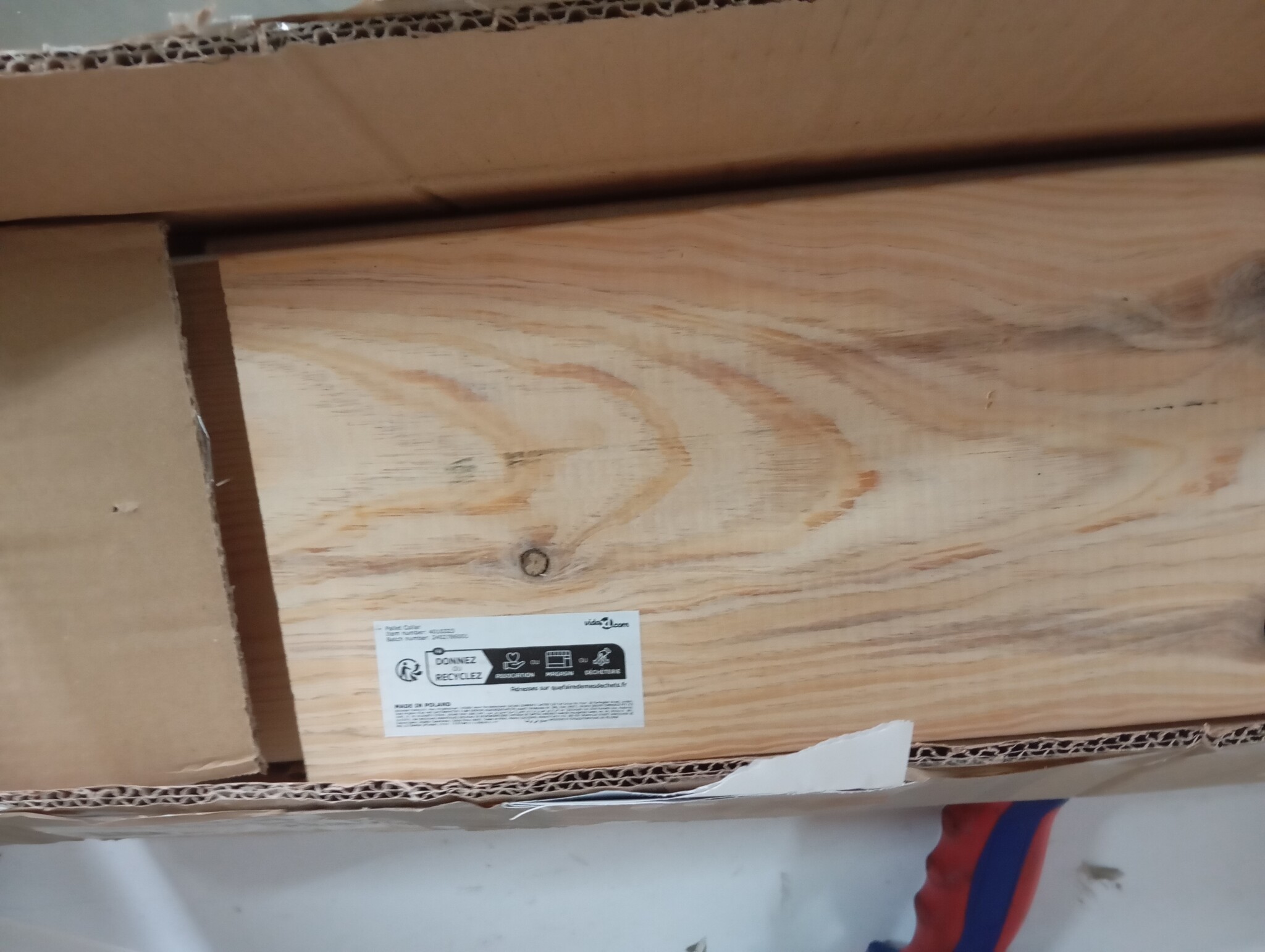 VidaXL Palletopzetrand 50x100cm Grenen -45% Korting!