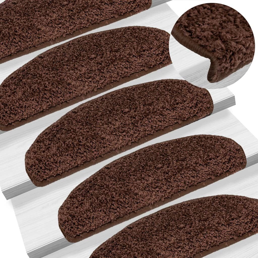 vidaXL Trapmatten Bruin (10 st) - 65x21x4 cm - 35% Korting!