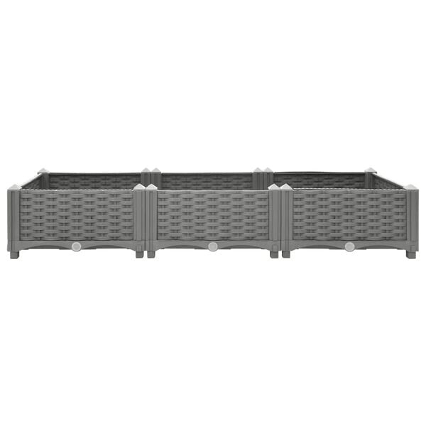 vidaXL Verhoogde Plantenbak 120cm - 35% Korting! Rattan Look