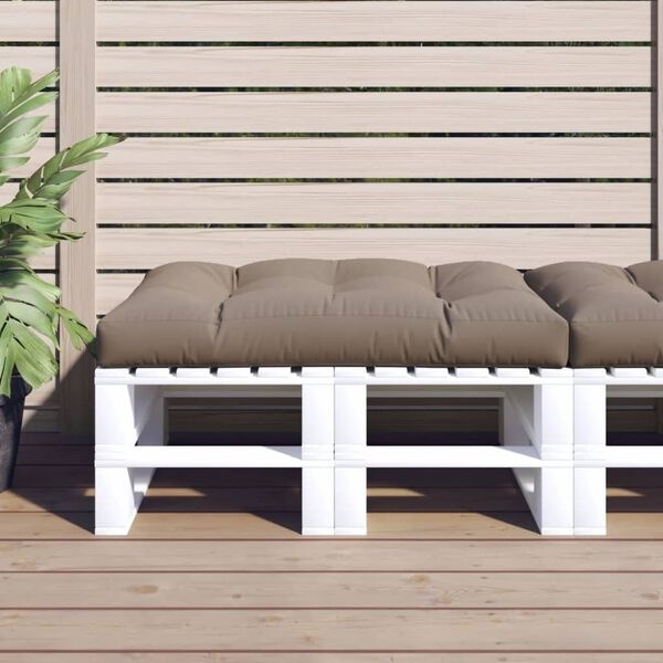 vidaXL Palletkussen Taupe 120x80x12 - 45% Korting!