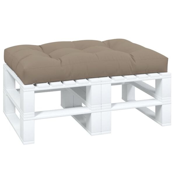 vidaXL Palletkussen Taupe 120x80x12 - 45% Korting!