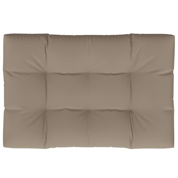vidaXL Palletkussen Taupe 120x80x12 - 45% Korting!