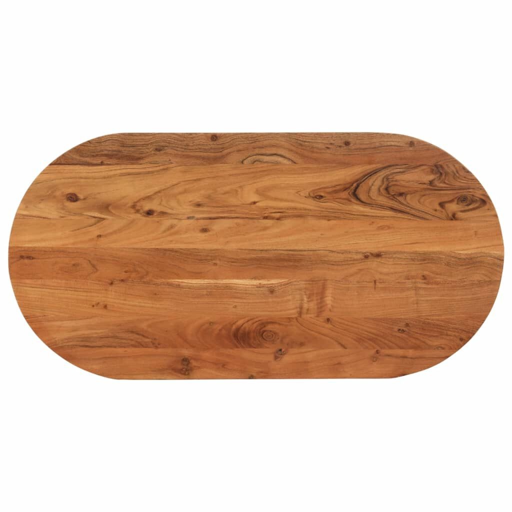 Ovaal Acacia Tafelblad 120x60cm - 35% Korting! (Retour)