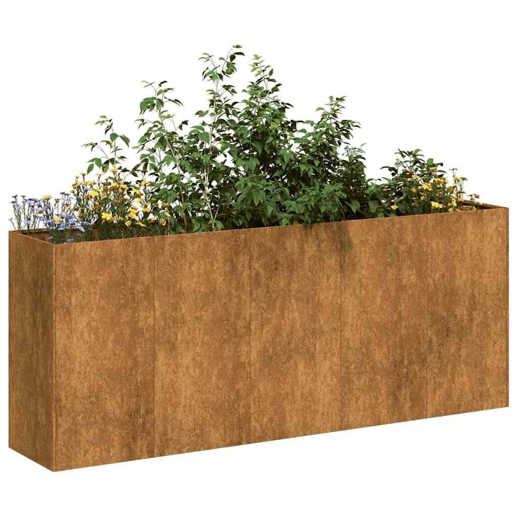 VidaXL Plantenbak Roestig 200cm - 55% Korting! (Lichte Krasjes)