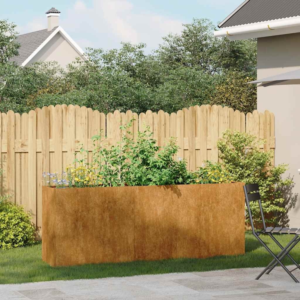 VidaXL Plantenbak Roestig 200cm - 55% Korting! (Lichte Krasjes)