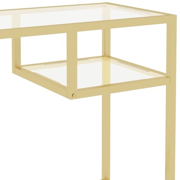 Defect Computerbureau Glas 100cm - 35% Korting!