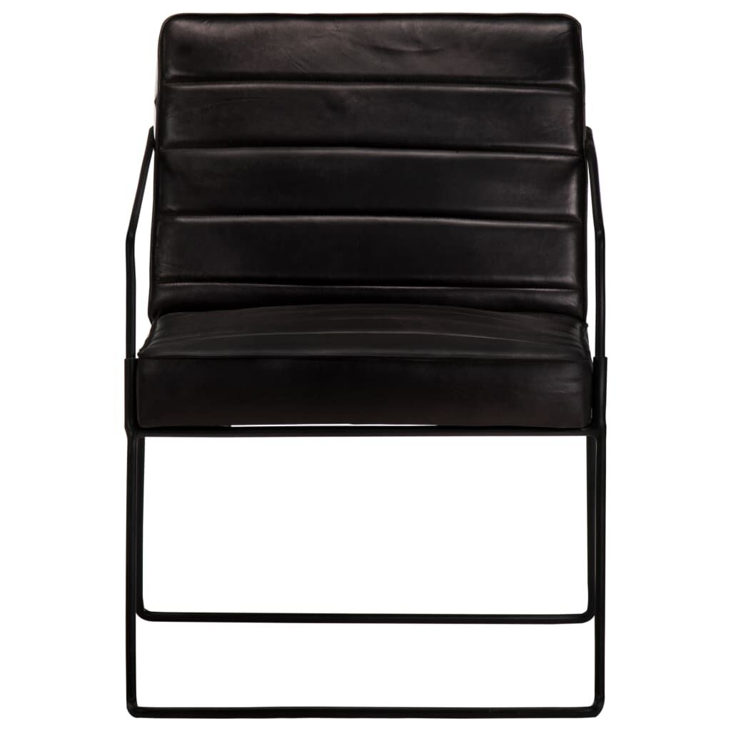 Luxe Lederen Fauteuil Zwart - 53% Korting! Nieuw!
