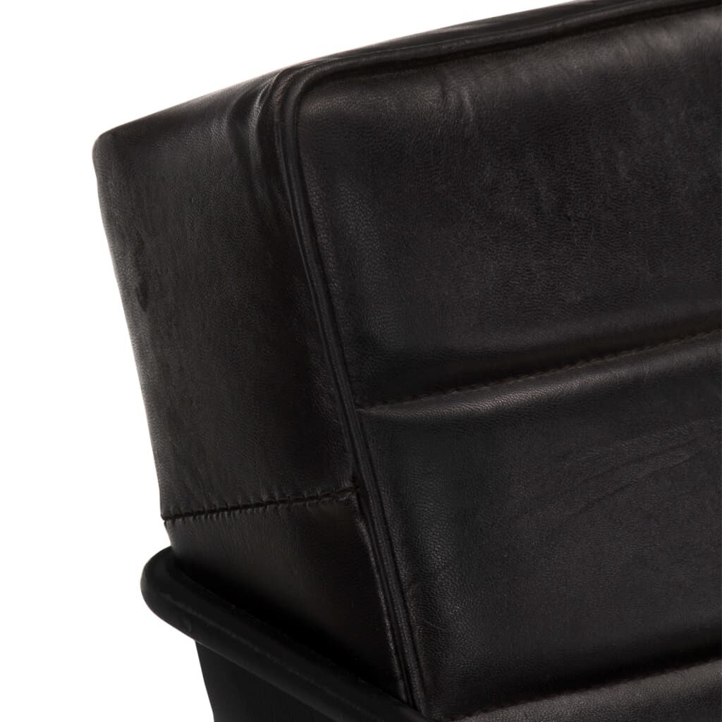Luxe Lederen Fauteuil Zwart - 53% Korting! Nieuw!