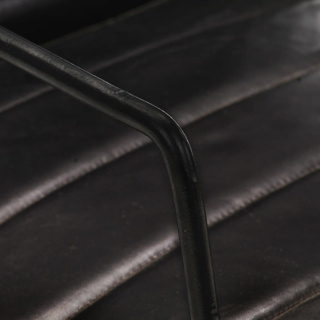 Luxe Lederen Fauteuil Zwart - 53% Korting! Nieuw!