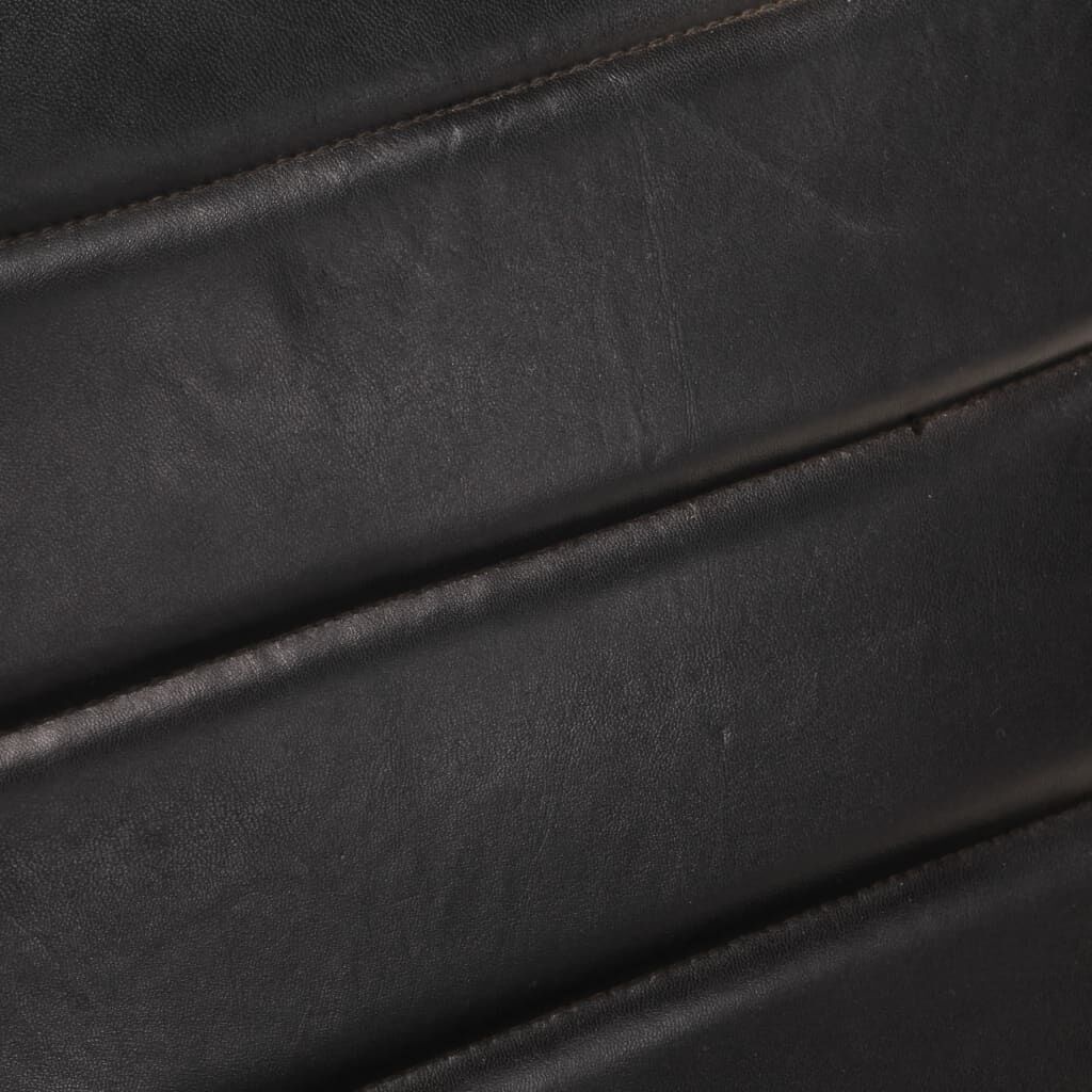 Luxe Lederen Fauteuil Zwart - 53% Korting! Nieuw!