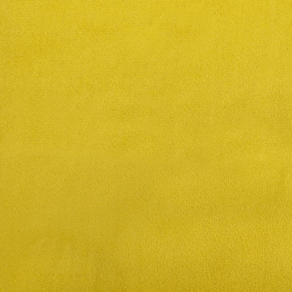 Gele Velvet Kruk - 65% Korting! Zo Goed Als Nieuw!