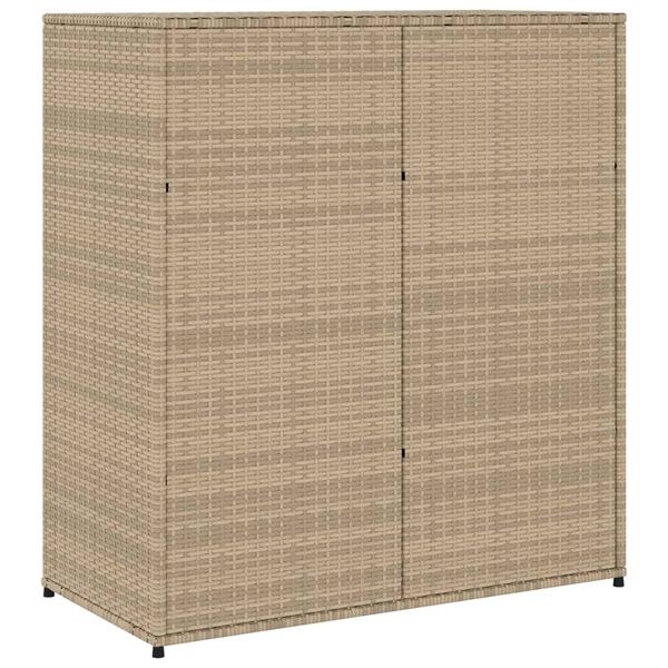 Tuinkast vidaXL Poly Rattan Beige 105cm - 45% Korting!