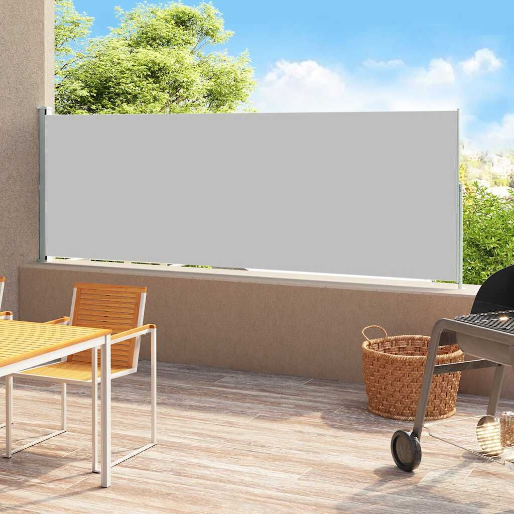 VidaXL Uittrekbaar Tuinscherm Grijs 220x500cm - 35% Korting!