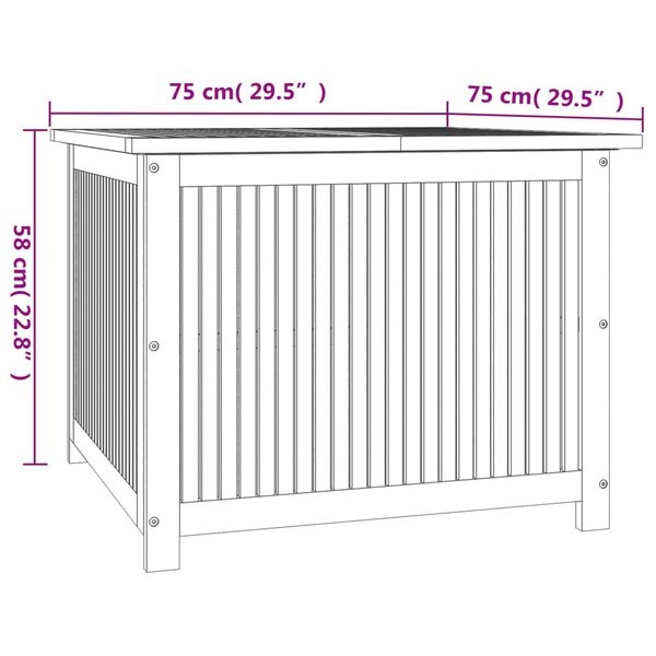 vidaXL Tuinbox Acaciahout 75x75cm - 35% Korting!