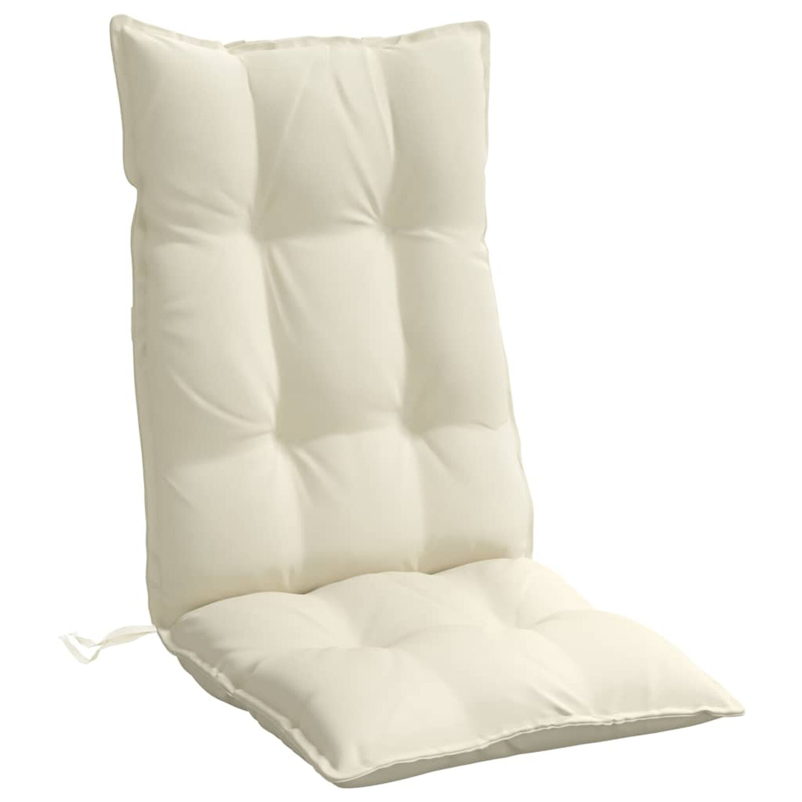 Stoelkussens Hoge Rug Crème - 2 Stuks - 35% Korting!