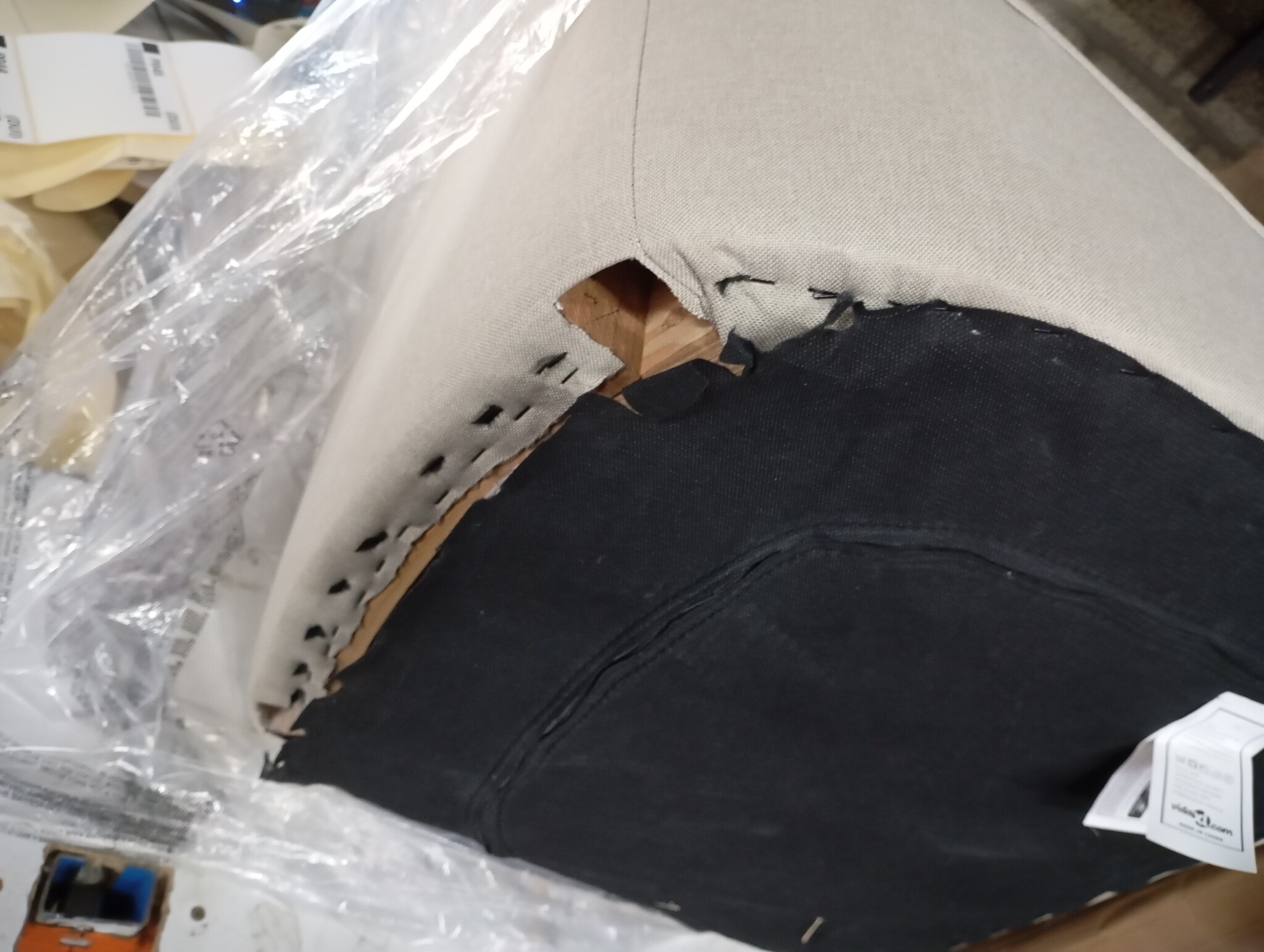 VidaXL Eetkamerstoelen Crème (4 st) - Beschadigd - 50% Korting!