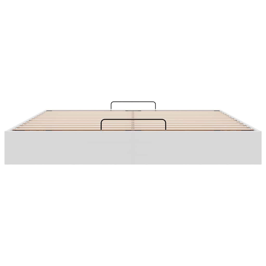 vidaXL Bedframe 160x200 Wit Kunstleer - 60% Korting!