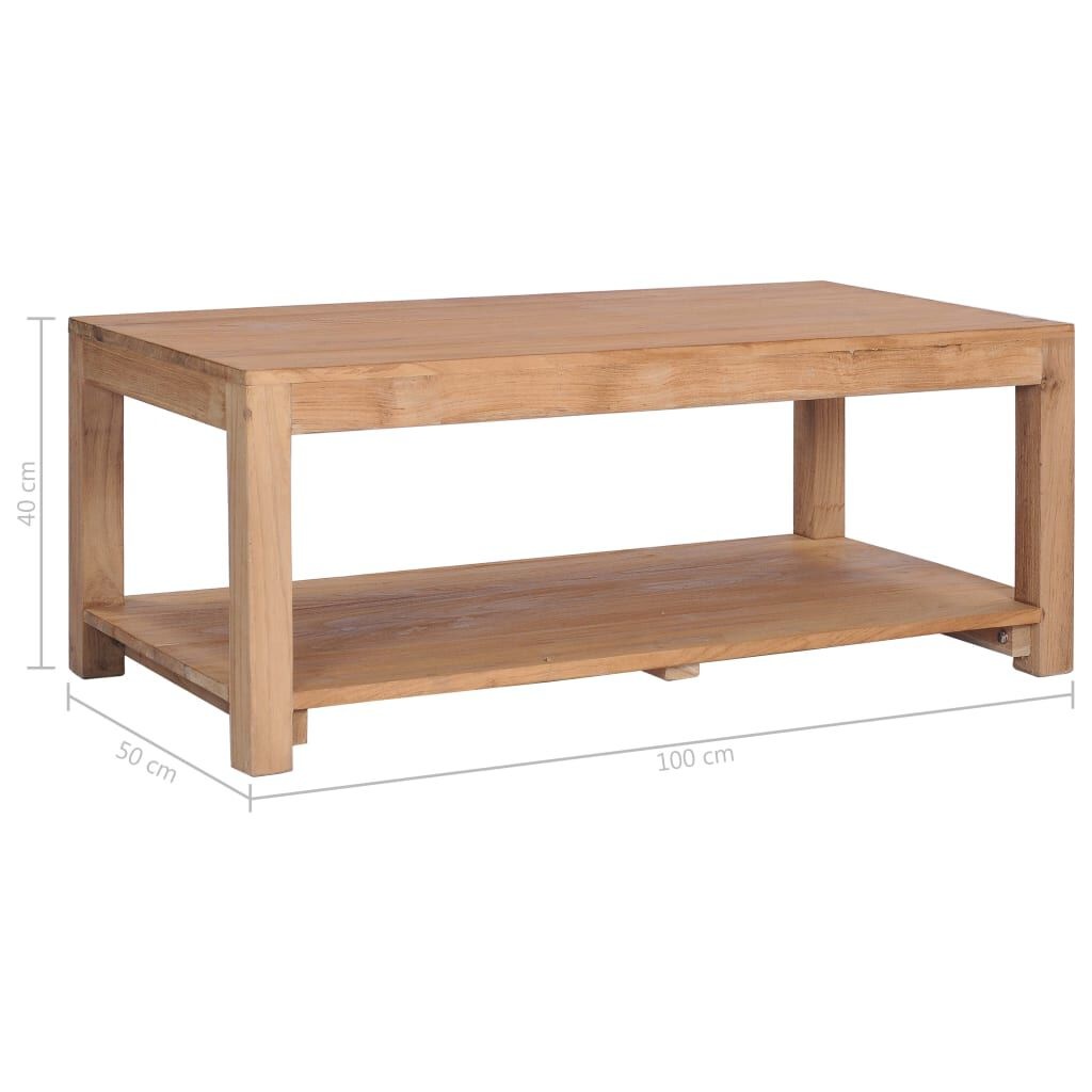 Salontafel Teakhout 100x50 cm - 45% Korting!