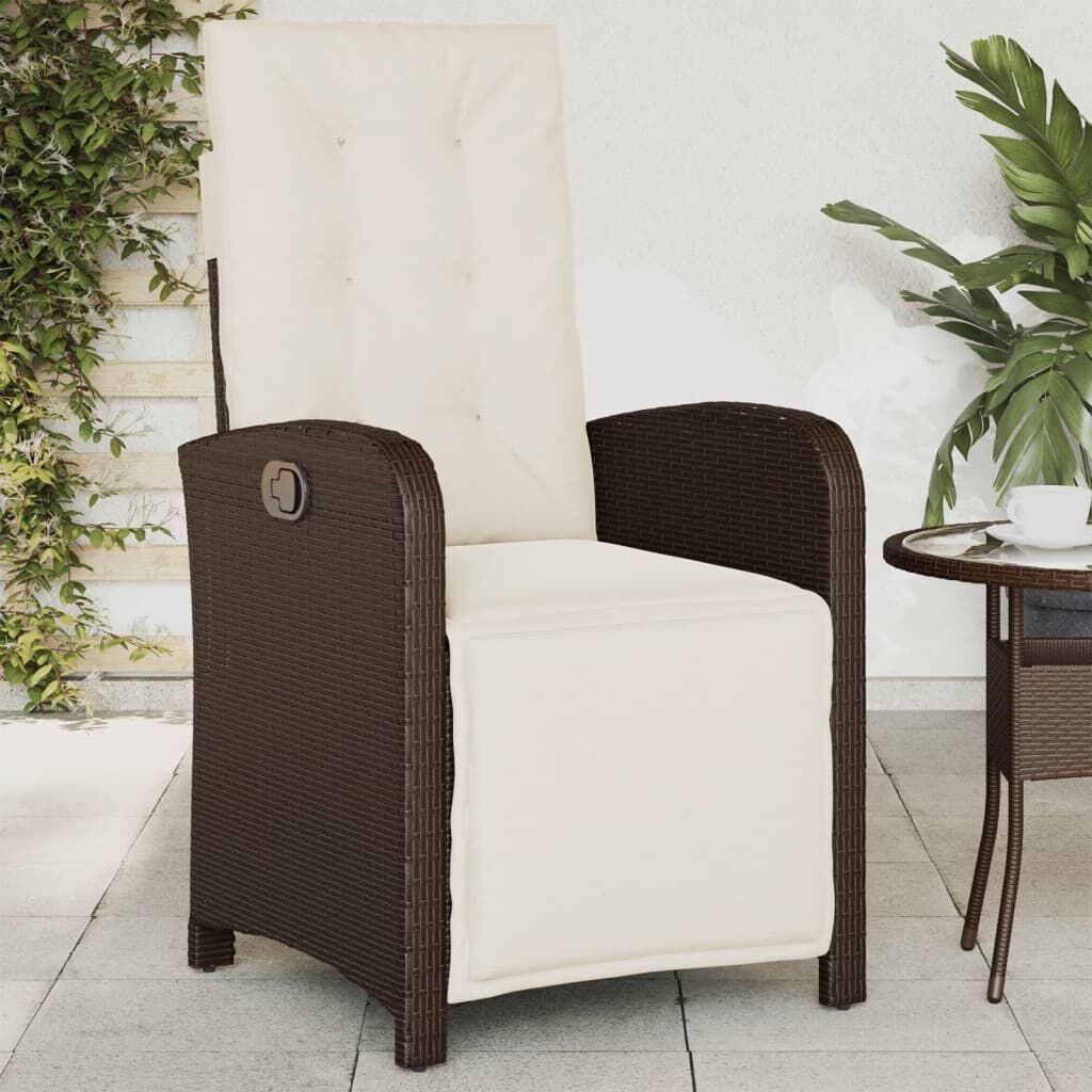VidaXL Verstelbare Tuinstoel Bruin Rattan - 35% Korting!